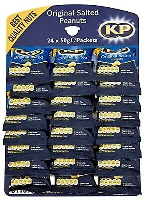 21 Pack  KP Original Salted Peanuts 21 X 50g Packets Pub Card Snack Part Healthy • £23.99