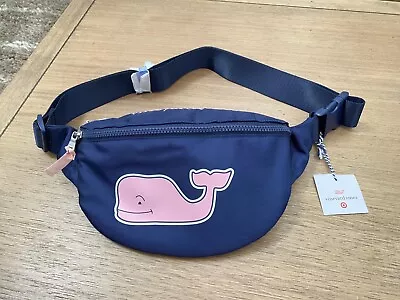 Vineyard Vines Target Fanny Pack Navy Blue With Pink Whale New • $14.99