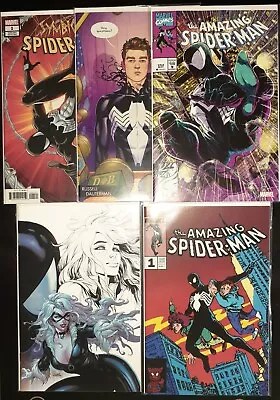 Black Suit Spider-Man Comic Lot Of 5 Symbiote Venom Kirkham NEW UNREAD • $35