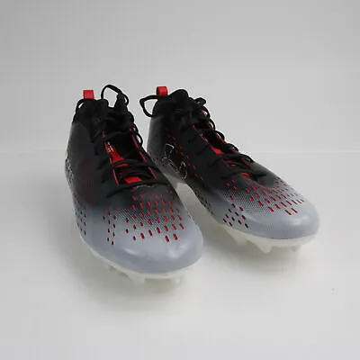 Under Armour Spotlight Football Cleat Men's Black/Red New Without Box • $22.50