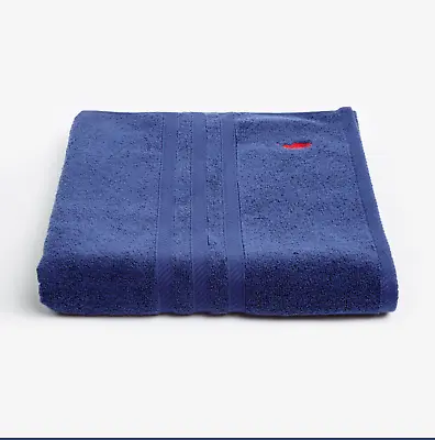 POLO RALPH LAUREN Navy Blue Bath Towel 140x70cm 100% Cotton. • £39.99