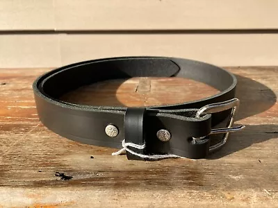 Authentic Genuine Leather Men's Belt Handmade USA Rustic 46  FREE SHIPPING • $42