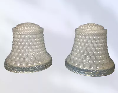 Lot Of 2 Vintage Thousand Eye Clear Glass Lamp Shades • $29.74