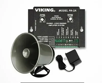 Viking PA-2A Multi-Line Loud Ringer/ Paging Amplifier + Additional 25AE Horn NEW • $99