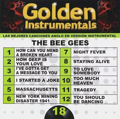 Golden Instrumentals Vol. 18: Bee Gees - Various Artists- RARE AUDIO /MUSIC CD • $34.95