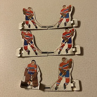 Vintage Montreal Set (6) Munro Gilbert Tabletop Metal Tin Player Coleco Hockey • $18.95