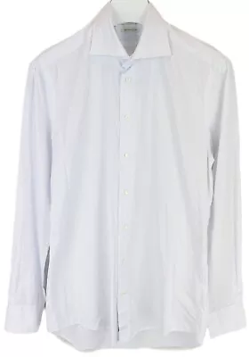 SUITSUPPLY Egyptian Cotton Slim Fit Formal Shirt Men's 40 / 15 3/4 Pinstriped • £9.50