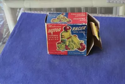 Vintage Empty Motor Racing Toy Box  No Racing Toy  Box Only Fair Condition • $4.99