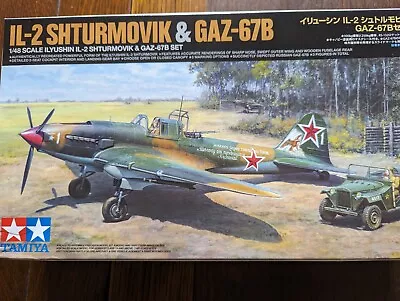 Tamiya 1/48 Aircraft Ilyushin IL-2 Shturmovik & GAZ-67B With Eduard Extras • £16.75