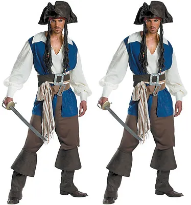 Captain Jack Sparrow Pirate Costume Pirates Of The Caribbean Outfit Prom Gown • £45.25