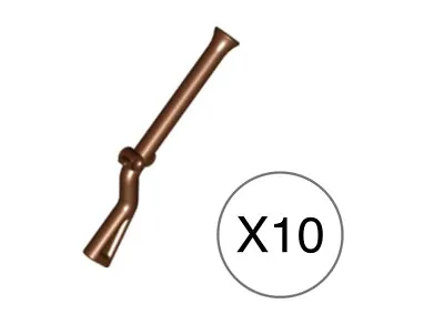 Lego 10 Reddish Brown Pirate Weapon Gun Pirate Flintlock Musket / Flintgun #2561 • $4.75