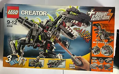 £114.99 • Buy LEGO Creator Monster Dino (4958) New Sealed -Power Function Large Set -Rare 2007
