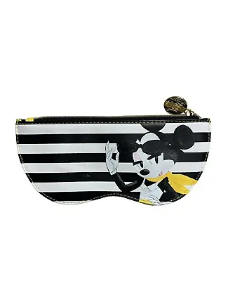 Disney Store Minnie Mouse Faux Leather Pencil Case Sunglasses Logo • $11.25