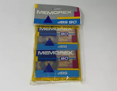 MEMOREX DBS 90 Normal Position I Blank Audio Cassette Tapes BRAND NEW 2 Pack • $9.99