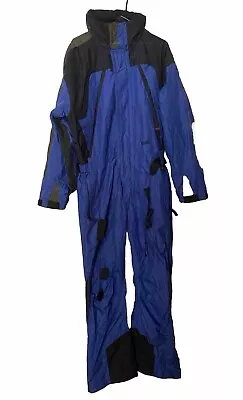 Vintage Marker Men’s Snowboard Ski Suit One Piece Retro Blue Size Large  • $79.95