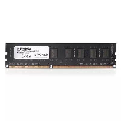 2-Power 8GB MultiSpeed 1066/1333/1600 MHz DDR3 Desktop DIMM RAM Memory MEM0304A • £17.99