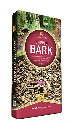 Garden Bark GARDEN Mini Chip Organic Decorative Wood Chippings Landscaping 75L • £22.99