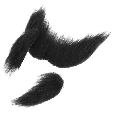  Fake Eyebrows Old Man Beard And Mustache Prom Makeup Costume Props • £6.31