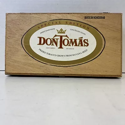 Vintage DON THOMAS Wood Cigar Box Special Edition Made In Honduras S.E. No. 300 • $35