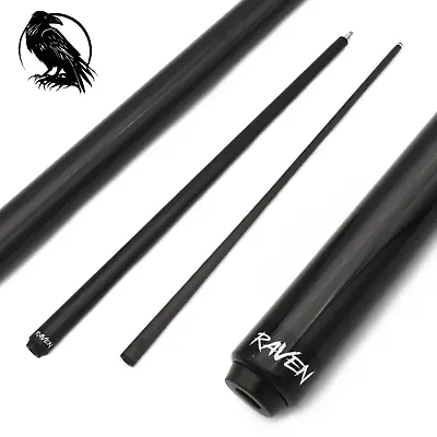 Carbon Fiber Pool Cue RAVEN R1 Black 12.4 Or 11.8 Radial Joint Soft Tip • $299