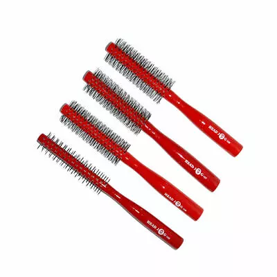 HAIRTOOLS HEAD JOG Red Lacquer Wooden Radial Brush 25mm 30mm 35mm X-Large • £4.99