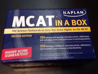 Kaplan MCAT In A Box (Second Edition) • $14.95