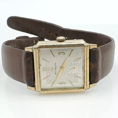 Vintage Wittnauer Swiss 10k RGP Wind Up 17 Jewel Watch Runs • $41