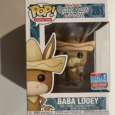 Funko Pop #281 2018 Vaulted Baba Looey Quick Draw McGraw Convention Exclusive • $39.63