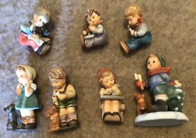 7 Goebel HUMMEL MINIATURE FIGURES FIGURINES CHRISTMAS ORNAMENT Dogs Decorating • $20