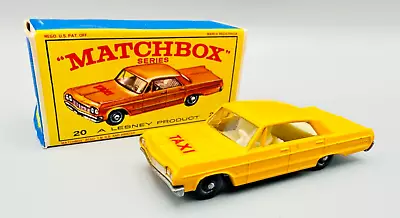 Matchbox Regular Wheel 20 - Chevrolet Impala Taxi W/BOX • $7.50