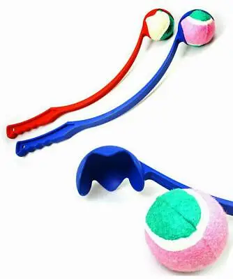£6.89 • Buy 2 X Dog Ball Thrower Launcher 35cm Fetch Retrieve Tennis Chucker Toy Long Throw 