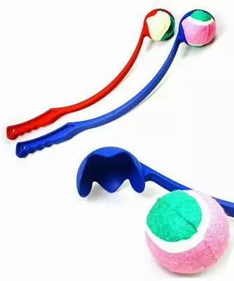£6.89 • Buy 2 X Dog Ball Thrower Launcher 35cm Fetch Retrieve Tennis Chucker Toy Long Throw 