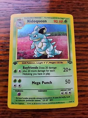 $32.99 • Buy Pokémon Vintage TCG Nidoqueen Jungle 7/64 1st Edition Holo Rare