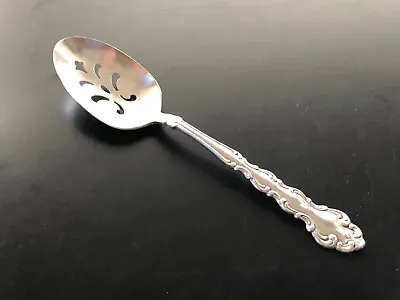 Community By Oneida Modern Baroque Silverplate 1969 Pierced Serving Spoon • $18