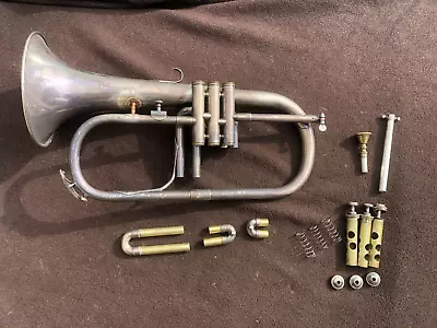 RARE VINTAGE FRENCH Bb FLUGELHORN By CHANTENAY !!! GREAT PLAYER! • $320