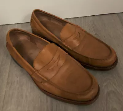 Polo Ralph Lauren DUSTAN Leather Loafers Shoes  - UK 8 / EU 42 - Brown • £35