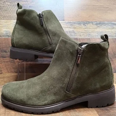 Munro Women's Route Suede Leather Green Booties Size 12M • $135