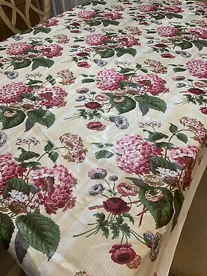 Colefax & Fowler-  Hydrangea - Vintage Fabric  - 135 Cm X 1.7 Metres- Rare • £49