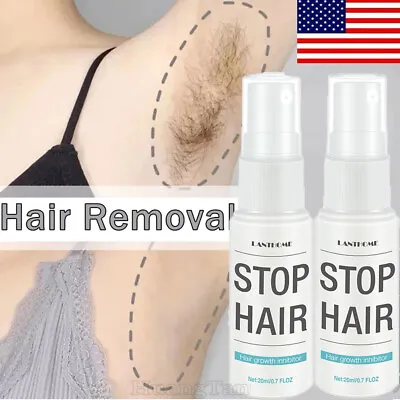$12.85 • Buy 2022 Permanent Hair Removal Spray Painless Stop Hair Growth Inhibitor Remover US