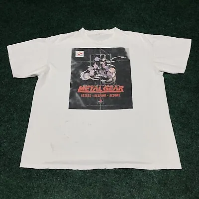 Vintage 90s Metal Gear Solid Original Promo T-Shirt Size XL Konami PlayStation • $250