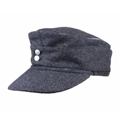 WWII German Army WH EM Officer M43 Panzer Wool Field Cap Hat Grey Size EU 60 • $23.52