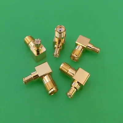(5 PCS) Right Angle SMA Female To MCX Male Connector - USA Seller • $18.99