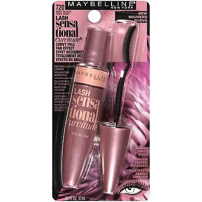 Maybelline Lash Sensational Curvitude Washable Mascara ~ Choose Your Color • $8.99