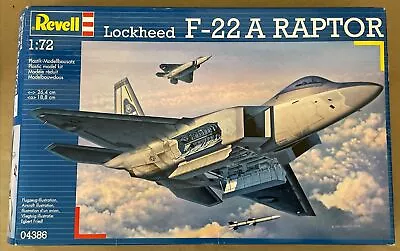 Revell 1/72nd Scale F-22 A Raptor Model Kit • $20