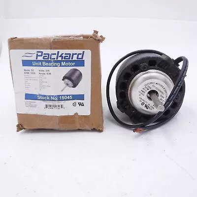 Packard Electric Fan Motor 50 Watts 230V .85 Amps 1500 RPM • $135.99