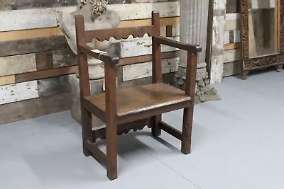 £495 • Buy Original Antique Victorian / Georgian Oak Monks Chair  -  Warwick Reclamation