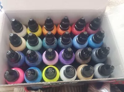 24 Colors Airbrush Paint DIY Acrylic Paint Color Set For Hobby Model Artists • $40.41