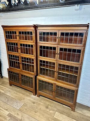 Antique Mahogany Minty Bookcase  Globe Wernicke Style . Free Delivery Available • £1395