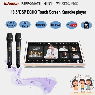 InAndon R5PROMATE 4IN1  18.5'' IPS Screen Karaoke PlayerDSP ECHO4TB SSD(固态硬盘) • $735