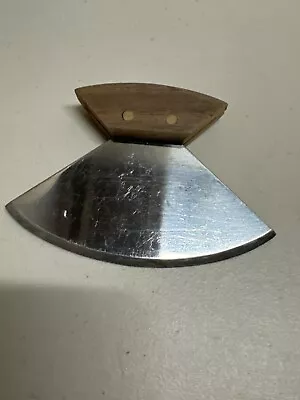 Vintage Alaska Ulu Blade With Wood Handle • $9